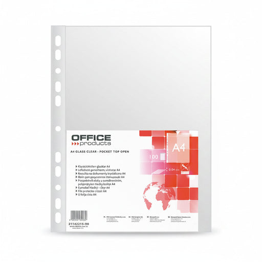 Folii Protecție A4 Cristal, 40 Microni, 100/set Office Products