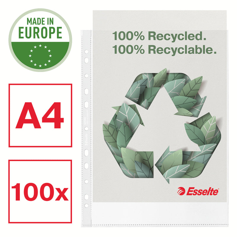 Folii Protecție A4 Recycled, 70 Microni, 100/set - Esselte