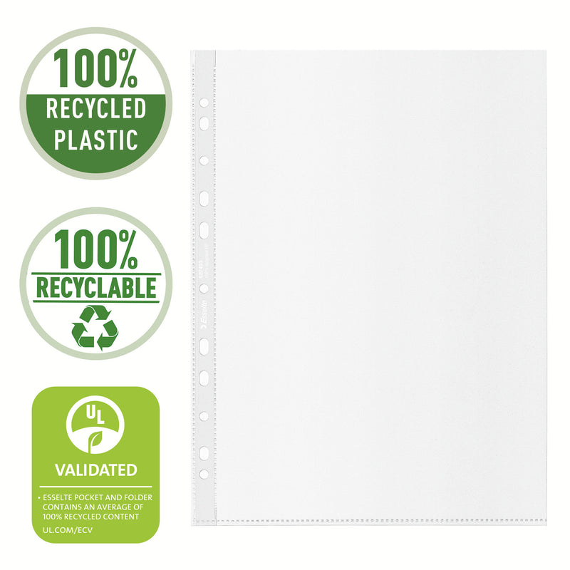 Folii Protecție A4 Recycled, 70 Microni, 100/set - Esselte
