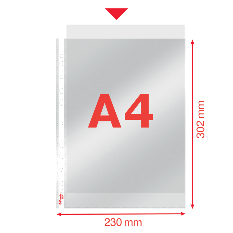 Folii Protecție A4 Cristal, 55 Microni, 10/set - Esselte