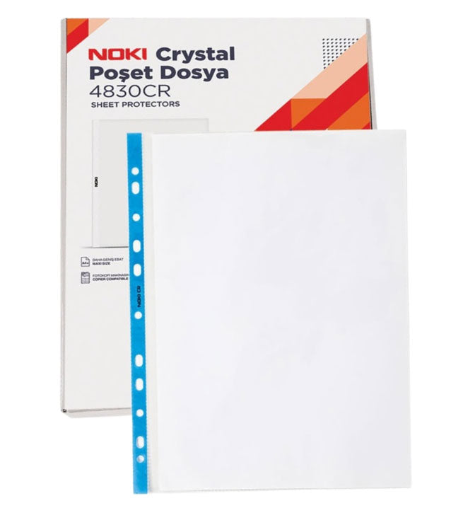 Folii Protecție A4 Cristal, 90 Microni, 100/set în Cutie - Noki