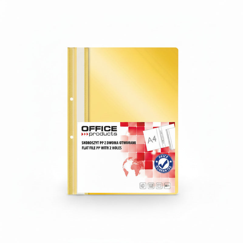 Dosar plastic cu șină alb Office Products format A4