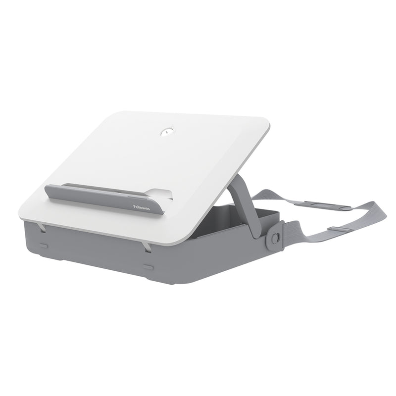 Geanta Laptop Fellowes cu Suport Ergonomic Inclus Alb - imagine produs