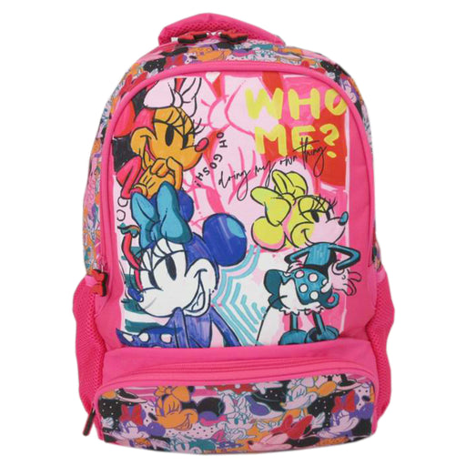 Ghiozdan Clasa 0 Minnie Mouse Who Me 3 Fermoare 45x32x14 cm Pigna