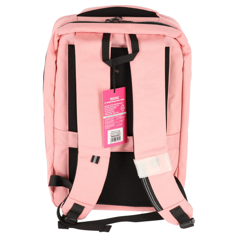 Ghiozdan Laptop Pink IT Roz-Negru 41x29x14 cm Pigna