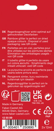 Glitter Rainbow 2 x 12 ml Faber-Castell