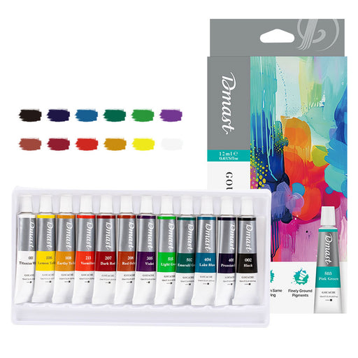 Guașe 12 Culori 12 ml DMast