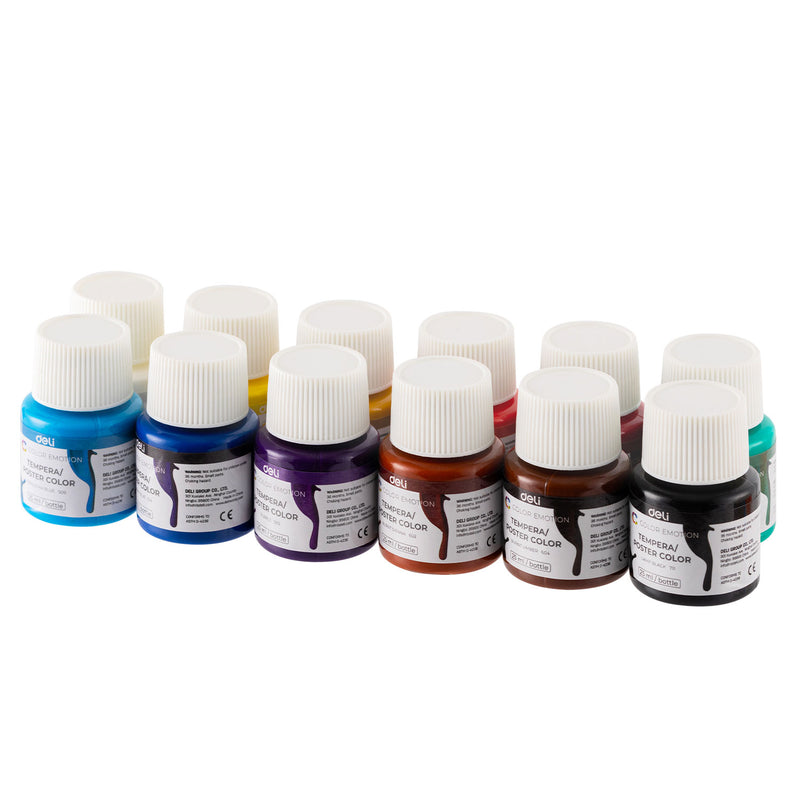 Guașe Color Emotion 12 Culori 25 ml Deli