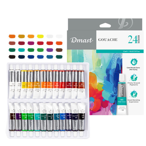 Guașe 24 Culori 12 ml DMast