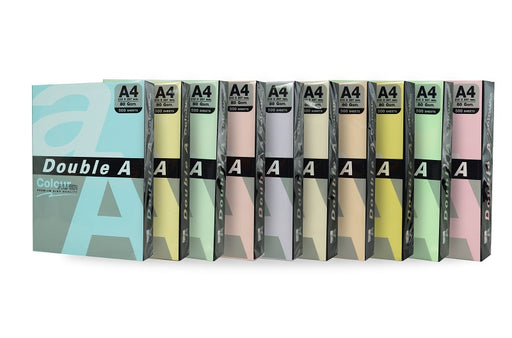 Hârtie Color Copiator A4 Pastel 80g 100 Coli/Top Double A Curcubeu (5 culori)