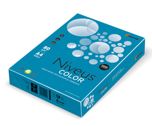 Hârtie copiator color Albastru Intens, Niveus, format A4, 80g, top 500 coli