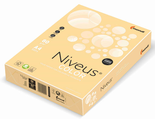 Hârtie copiator color Crem Chamois Pal, Niveus, format A4, 80g, top 500 coli