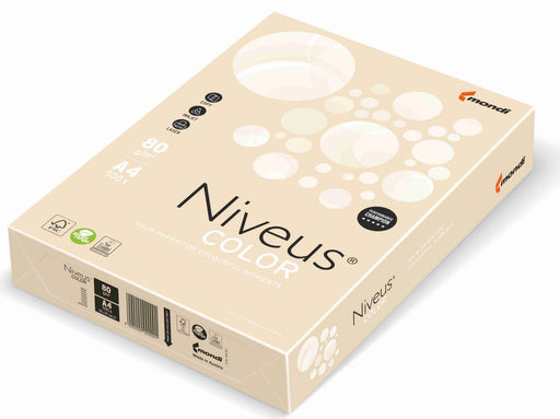 Hârtie copiator color Crem Pal, Niveus, format A4, 80g, top 500 coli