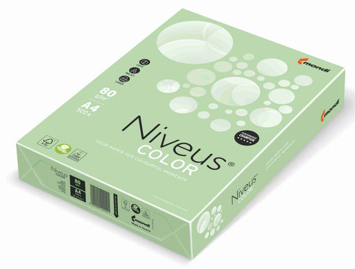Hârtie copiator color Verde Deschis Pal, Niveus, format A4, 80g, top 500 coli