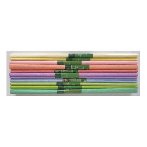 Hârtie Creponăată Set 10 Culori Pastel 200 x 50 cm Koh-i-Noor
