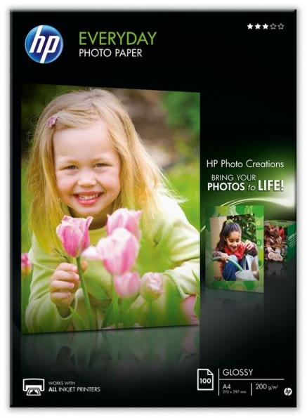 Hârtie Foto Glossy HP Q2510A A4 200 g/mp 100 coli HP