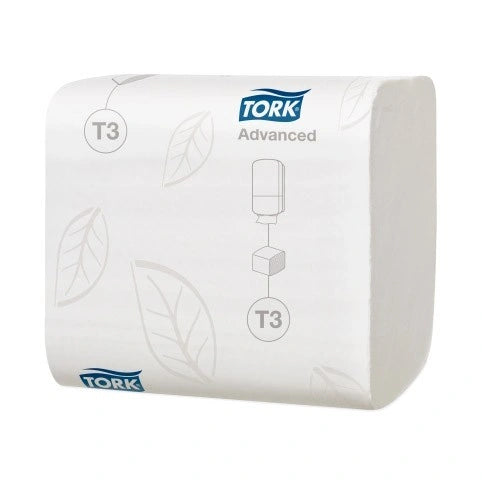 Hartie igienica intercalata Tork Advanced T3 bulk 2 straturi - 1 pachet - imagine 1