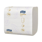 Hartie igienica intercalata Tork Premium T3 bulk 2 straturi - 1 pachet - imagine 1