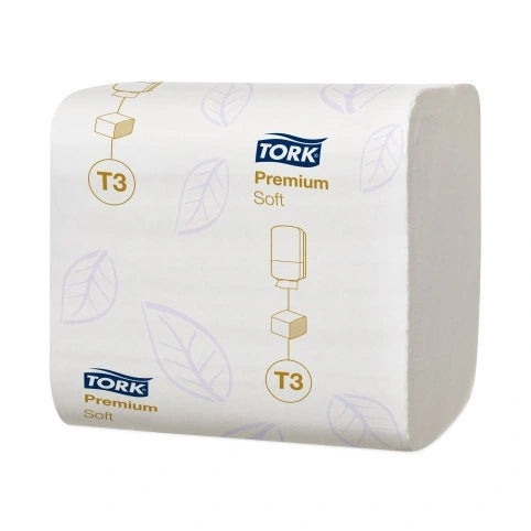 Hartie igienica intercalata Tork Premium T3 bulk 2 straturi - 1 pachet - imagine 1