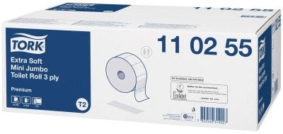 Hartie igienica Tork Premium ExtraSoft Mini Jumbo T2 3str 120 m - 1 rola - imagine 1