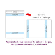 Flipchart Pad Repoziționabil 792 x 635 mm, 30 Coli/Set Stick'n