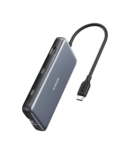 Hub USB-C 555 8-in-1 HDMI 4K Ethernet Cititor Carduri PD 85W Gri - Anker