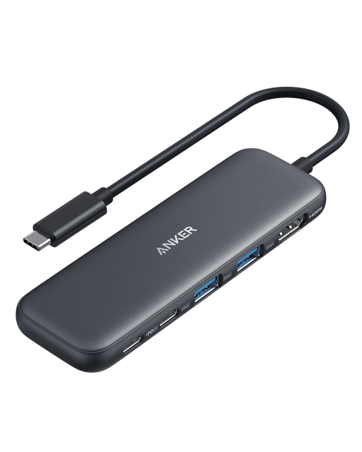 Hub USB-C 332 Ultra-Slim 5-in-1 HDMI 4K PD 85W Negru - Anker
