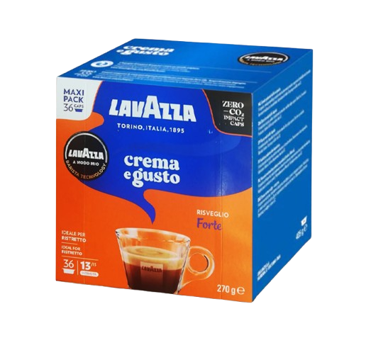 Capsule Cafea A Modo Mio Crema e Gusto Forte 36 Buc Lavazza
