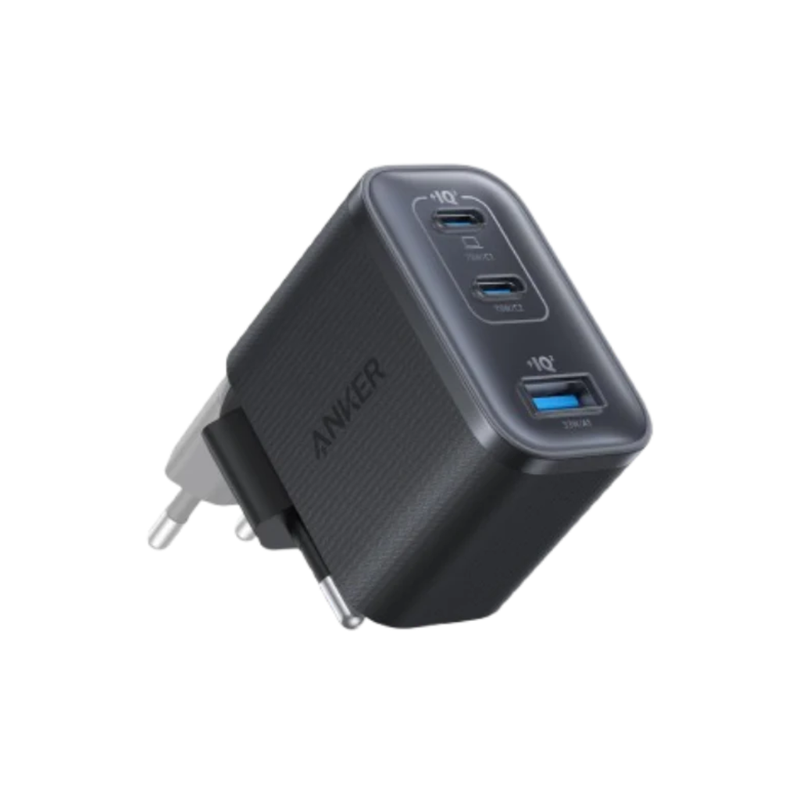 Încărcător Rețea Nano 70W 2x USB-C 1x USB Negru Anker
