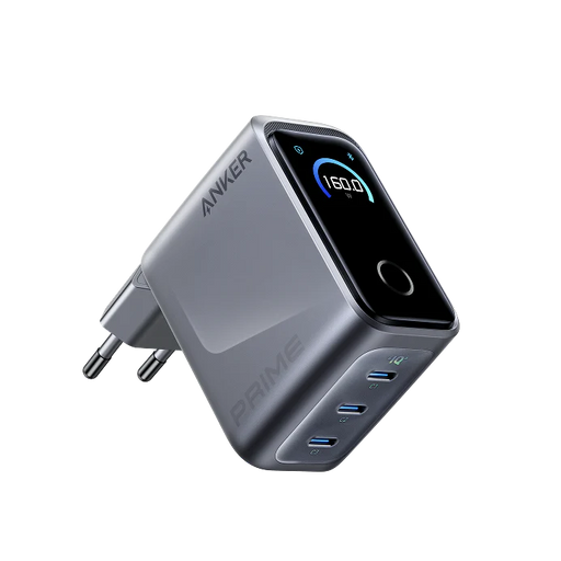 Încărcător Rețea Prime 160W 3x USB-C Smart Display Gri Anker