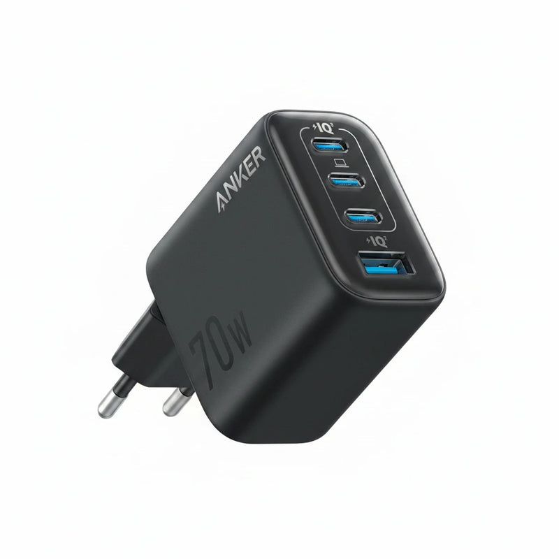 Încărcător Rețea Zolo 70W 3x USB-C 1x USB-A Negru Anker