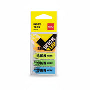 Index Adeziv Plastic Sign Here 12x44 mm, 5 Culori, 20 File - Deli