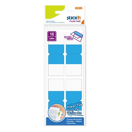 Film Index Autoadeziv cu Tab din Hârtie Dublă Față 25x72mm 16 Buc/Set Stick'n
