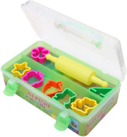 Kit Plastilină 7 Culori x 90 g cu 7 Forme de Modelaj și Rolă Alpino