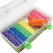 Kit Plastilină 7 Culori x 90 g cu 7 Forme de Modelaj și Rolă Alpino