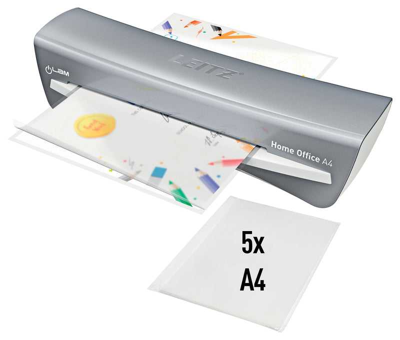 Laminator A4 iLAM Home Office Gri Leitz