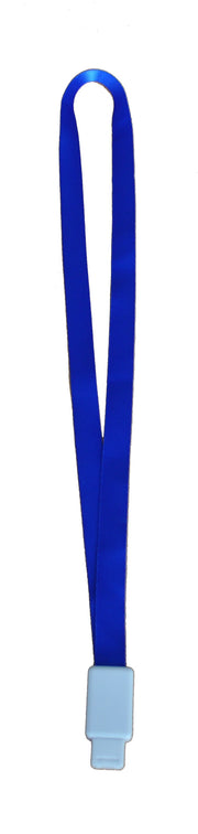 Șnur Textil pentru Legitimații și Ecusoane 15 mm cu Clip Retractabil Kejea Albastru