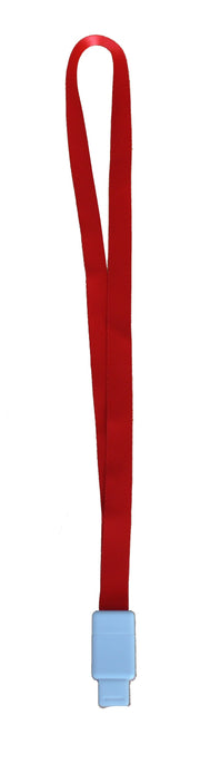 Șnur Textil pentru Legitimații și Ecusoane 15 mm cu Clip Retractabil Kejea Roșu