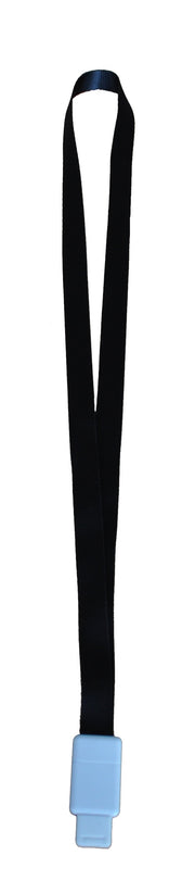 Șnur Textil pentru Legitimații și Ecusoane 15 mm cu Clip Retractabil Kejea Negru