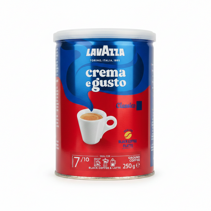 Cafea Măcinată Crema e Gusto Cutie Metalică 250g Lavazza