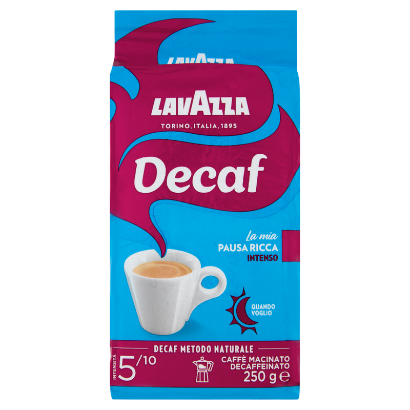 Cafea Măcinată Decofeinizată DEK Intenso 250g Lavazza
