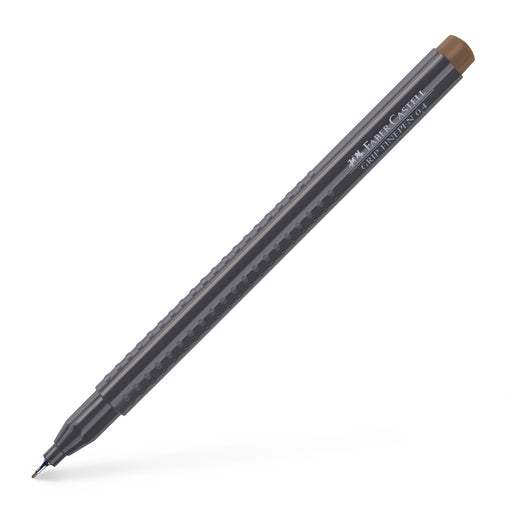 Liner Grip 0,4 mm Maro Închis Faber-Castell