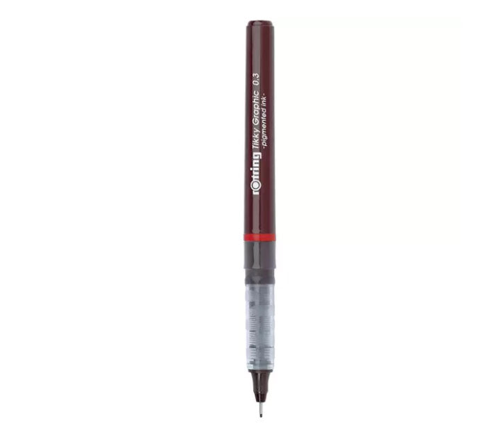 Liner Graphic Tikky 0,3 mm Negru Rotring