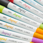 Set 12 Linere Pigment cu 2 Capete 0,5/1 mm Inspira Deli