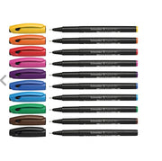 Liner 967 Vârf Fetru 0,4 mm Set 10 Culori Schneider