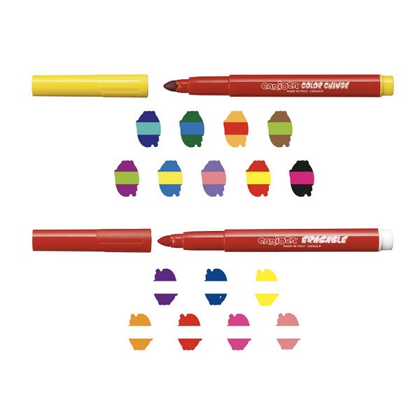 Carioci Erasable Vârf Gros 6 mm Magic Color Change 20 buc Carioca
