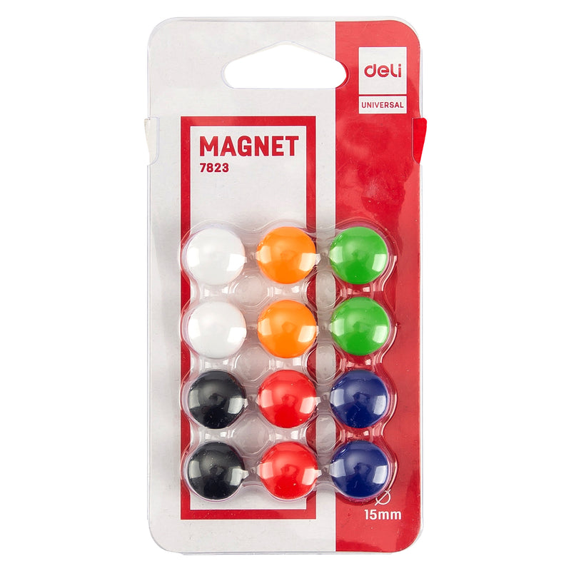 Magneți pentru Whiteboard 15 mm Set 12 buc Deli