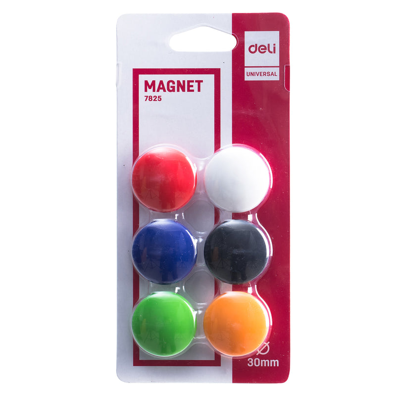 Magneți pentru Whiteboard 30 mm Set 6 buc Deli