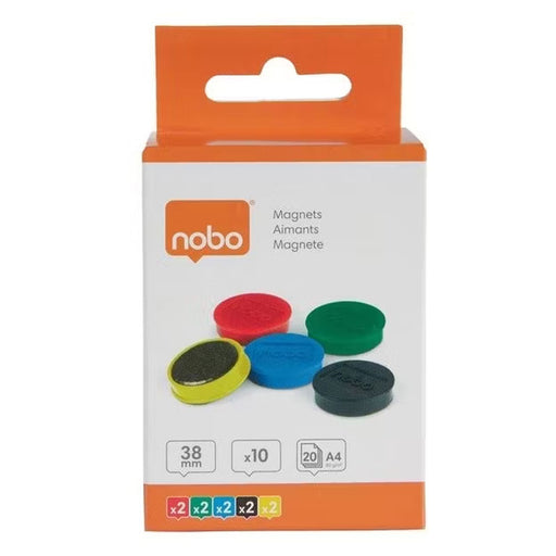 Magneți Whiteboard Colorați 38 mm 10 buc Nobo