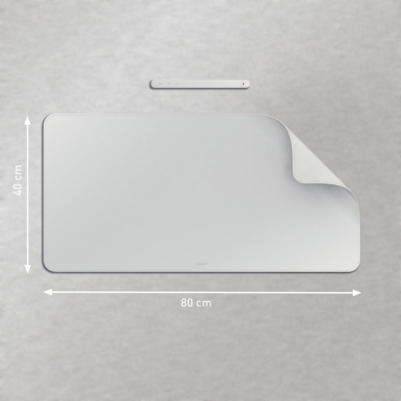Mapă de birou 80x40 cm material textil Gri Pastel Leitz